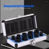 Professional Hand Tool Sets 10pcs/set Damaged Nut Bolt Remover Kit Extractor Drilling Bits Guide Broken Stud Screwing Threading