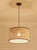 Hanglampen rattan kroonluchter restaurant modern minimalistisch creatieve woonkamer slaapkamer balkon Japans-stijl rustieke potlamp