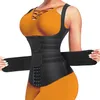 Femmes Shapers Taille Formateur Corps Shaper pour Femmes Plus La Taille 2 Sangles Acier Os Entraînement Sauna Tondeuse Néoprène Minceur Exercice Corset Tops 220929