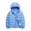 Aşağı Ceket 2-14 Yıl Sonbahar Kış Hafif Çocuk Kapşonlu Aşağı Ceketler Çocuk Giyim Erkek Kız Taşınabilir Rüzgar Geçirmez Ördek Aşağı Palto T220929