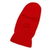 Cykelmössor masker stickad hatt anpassad balaclava en design grossist 3 escutcheon svart tre stickade rosa ansikte neon skidmask hatt t220928