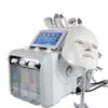 Máquina de belleza facial profesional 7 en 1 Hydra Diamond Hydro Microdermoabrasión Peeling con máscara LED