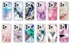 Électroplaste des caisses de téléphone en marbre pour iPhone 14 13 12 11 Pro Max XR XS Max 7 8 Plus x Soft IMD Placing Line Shockproofproof Hoor