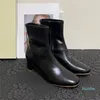 Women Boots Autumn and Winter Products Black Side Zipper Fashion Shoes Short