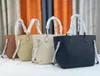 Never MM Tote Full 2 sets Shoulder Bags Cognac Brown M46135 Women Designer Beach Shopping Bag with Zipped Pouch Tourterelle Gray Black Embossed leather