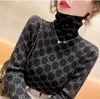 새로운 여성 Turtleneck 스웨터 고급 따뜻한 소프트 니트 풀오버 Femme Jumper Cashmere Tee