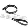 Beauty Items Adults sexyy Toy Erotic Faux Leather BDSM Choker Rivet Neck Collar Traction Rope Bondage Restraint sexy Toys for Couple Game