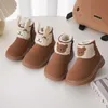 Stivali Bambini Neve Ragazzi Scarpe di cotone caldo Qualità per bambini Vera pelle scamosciata Neonate Cute Cartoon Inverno Autunno T220928