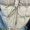 レディースダウンパーカーの女性カジュアルロングパフジャケット90％ホワイトダックダウンコート冬濃い温かいフード付き女性フェザーパーカススノーアウトウェア220929