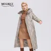 Womens Down Parkas Miegofce Winter Ladies Jacka Längt Stil Kvinnor Padded Parka förtjockad varm bomullskvinnor D21845 220929