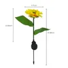 Garden Lights Solar LED Light Waterproof Sunflower Lawn Courtyard Decoration Outdoor Landscape Lighting For Patch