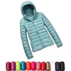 Women Down Parkas Casual 90% Ultra Light White Duck Down Kurtka Kobiety jesienne zima ciepła płaszcz Lady Plus Kurtki Kobiety z kapturem parka 220929