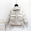 Women Down Down Parkas New Winter Women Stand Collar Color Bright Down Casat 90% Pato branco Descendo a espessura de parkas quente Snow Outwear T220928