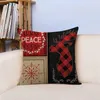 Pillow Christmas Linen Cover 45 Nordic Simple Home Pillowcase Sofa Ushions Cases Decor