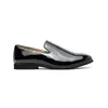 Mode loafers m￤n skor patent l￤der glansig gradient pu enkel slip-p￥ aff￤r casual br￶llop fest dagligen ad300