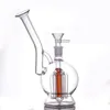 Bruciatore a nafta in vetro di alta qualità Bong Narghilè Pipa ad acqua con spesso Pyrex Clear Heady Recycler Dab Rig Bong a mano per fumare Bruciatore a nafta 1 pz