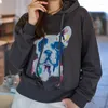 Femmes Hoodies Femmes Tendance Casual Lâche Coton Coréen Mince Sweat À Capuche Printemps Automne Fille Adolescent Pull Mode Chien Imprimé Cool