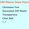 ديكورات عيد الميلاد 100pcs/الكثير من الزخارف الكريمة الصافية الزخارف الشجرة عيد الميلاد معلقة مرح