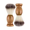 Men Shaving Beard Brush Badger Hair Shave Wooden Handle Facial Cleaning Appliance Pro Salon Tool Safety Razor Brushes T2I53103