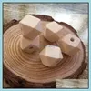 Wood 10 12Mm Wood Geometric Beads Natural Unfinished For Jewelry Making Diy Accessories Wooden Necklace Wholesale 100Pcs Drop Delivery Dhopi