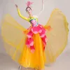 Stage Wear Flamenco Dress Female Long Sleeve Petal Costumes Spanish Bullfight Dance Performance Clothes Ballroom VO1046