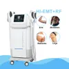 EMS Slimming Machine Vet Verwijdering Buikspier Trainer 4 Handgrepen Hi-EMT RF Cellulitis verliesapparatuur Spieropbouw Radiofrequentie Emslim Apparaat Butt Lifting