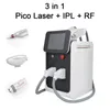 Articoli di bellezza 3 in 1 Macchina multifunzione portatile Laser Macchina per la rimozione di tatuaggi per capelli IPL-RF-Nd Yag Laser-Machine