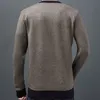 メンズセーターカジュアルシックウォーム冬の豪華なニットプルセーターの男性を着るジャージードレスプルオーバーニットメンズセーター男性ファッション02150 220929