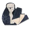 Herren-Trainingsanzüge, neueste warme Trainingsanzüge, Winter-Männer-Set, samtdick, zweiteiliges Set, Winter-Fleece-Herren-Trainingsanzug, Jacke, Hose, große Größe XL G220928