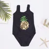 Women's Swimwear Brand Leaf Print Girl One Piece Swimsuit Summer Girls Kids Children Beachwear Kid Swimming Suit Monokini A273