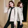 Women's Trench Coats Winter Korean BF Solid Hooded Cotton Padded Female Coat LooseThicken Bread Clothing Short Slim Basic Tops Student