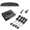 Auto achteruitzicht camera's camera's parkeersensoren sensor kit 4 zoemende LED -display piepe Parktronic radar monitor systeem afstand detectie