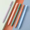 5 kit penne a inchiostro gel retrattili Macarons Color Shell nere punta fine da 0,5 mm