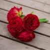 Dekoracyjne kwiaty symulacje piwonie ślubne bukiety sztuczne fałszywe kwiat dom panny młodej dekoracje małżeńskie dekoracje małżeńskie
