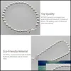 Perles Brins Doteffil 925 Sterling Sier 6Mm Cercle Forme Perle Bracelet Pour Les Femmes De Mariage Fiançailles Fête Bijoux Drop Delivery 20 Otpg2