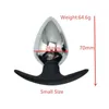 Articles de beauté sous-vêtements en plein air petite grande taille métal silicone perles anales plug anal gode vaginal unisexe SM insert jouet sexy pour hommes femmes