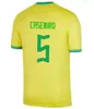 2022 Jersey de futebol Vini Jr Raphinha Brasil Jesus Bruno G Camisa de futebol Jesus Martinelli Casemiro Antony Brasil 22 23 Camiseta de Futbol Men e Kids Uniform