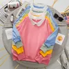 Kvinnors hoodies Collared Sweatshirt Kawaii Hoodie Jackets For Girls Pullover Lång ärm Hösten Casual Solid Color Sweatshirt 220928