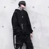 Sweats à capuche pour hommes Sweats HOUZHOU Noir Goth Sweat Capuche Été Techwear Gothique Darkwear Sweat À Capuche Streetwear Hip Hop Harajuku 220929