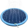 kennels pens 100/150/170cm Pet Sprinkler Pad Play Cooling Mat For Dog Swimming Pool Inflatable Water Spray Summer Cool Bathtub 220929