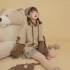 Women's Hoodies Vrouwen Koreaanse Kawaii Crewneck lange mouw oversized Harajuku Aesthetic Bear Anime Streetwear Fall Winter pullovers tops