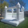 White Bounce House Wedding uppblåsbar hoppande bouncer Bridal Bouncy Castle 10ft 13ft