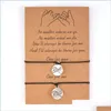 Charm Armbänder Geflochten 2 Teile/satz Charm Armband Für Freundschaft Paare Hand In Anhänger Armreifen Frauen Mann Glück Wunsch Schmuck Drop Deli dhpju