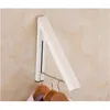 Hooks Stainless Steel Wall Hanger Retractable Indoor Clothes Folding Kitchen Drying Stand Rack Hanging Holder Organizer