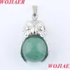 Anhänger Halsketten Eule Anhänger Naturstein Rosa Quarz Lila Kristall Lapis Runde Kugel Perle Anhänger Fit Frauen Männer Bo921 Bdejewelry DHR1H