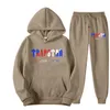 Trainspak Trapstar voor heren Merk Gedrukt Sportkleding MANNEN KLEUEN Kleuren Warm Twee Kken Set Losse Hoodie Sweatshirt Broek Set Capu G220928