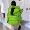 Mulheres do parkas streetwear jaqueta de inverno Mulheres 2022 Candy Color