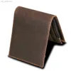 Portefeuilles RFID Blokkerende herenolie Was Sket Wallet Man Vintage koe echte lederen portemonnee mannelijke handgemaakte billfold munt portemonnee korte portemonnee l220929