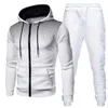 Men's Tracksuits 2021 Winter Autumn Brand Fashion Men's Sets Two-piece Printed Sportswear Men's Hooded Top Outdoor Sports Pants Tracksuit Suit G220927