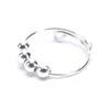 Кластерные кольца Fidget Beads Ring Spinner Syster Spiral Вращайте свободно анти стресс -тревогу игрушку для девочек